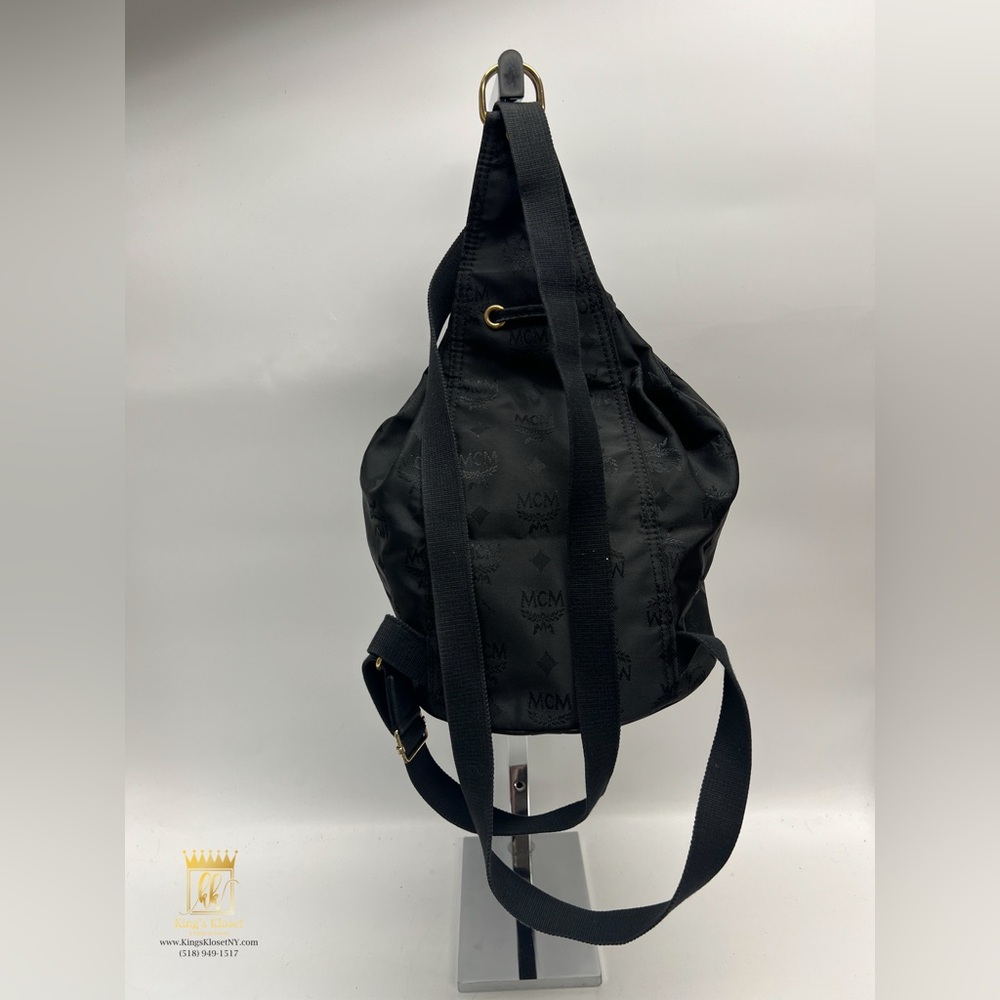 Black Mcm Monogram Drawstring Pouch Shoulder Bag - image 2
